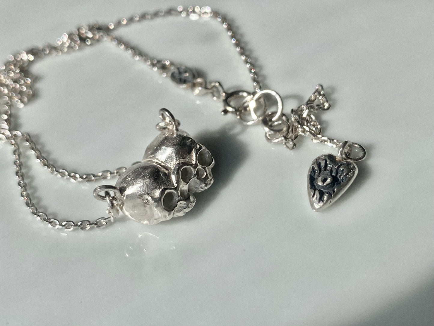 baby death twins necklace