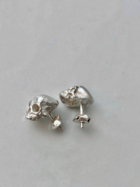 skull stud earrings