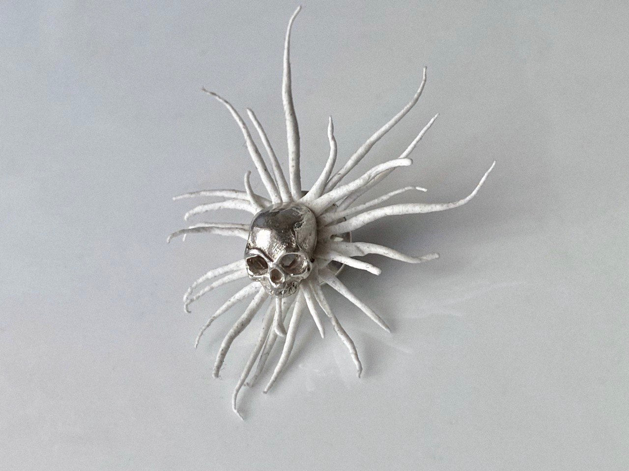 memento mori sun brooch