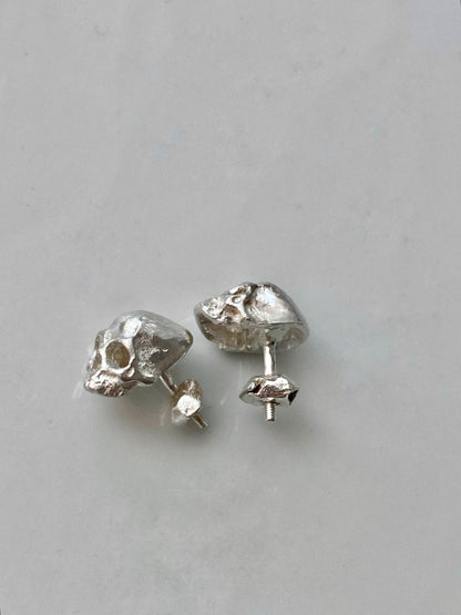 skull stud earrings