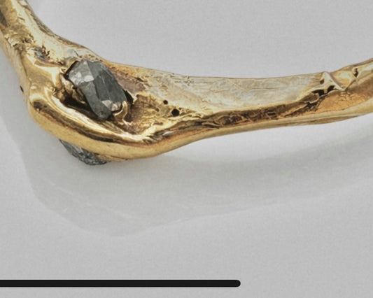 diamond 14k yellow gold ring