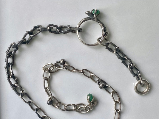 emerald ring choker