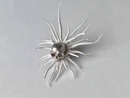 memento mori sun brooch