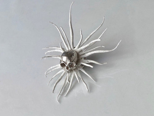 memento mori sun brooch